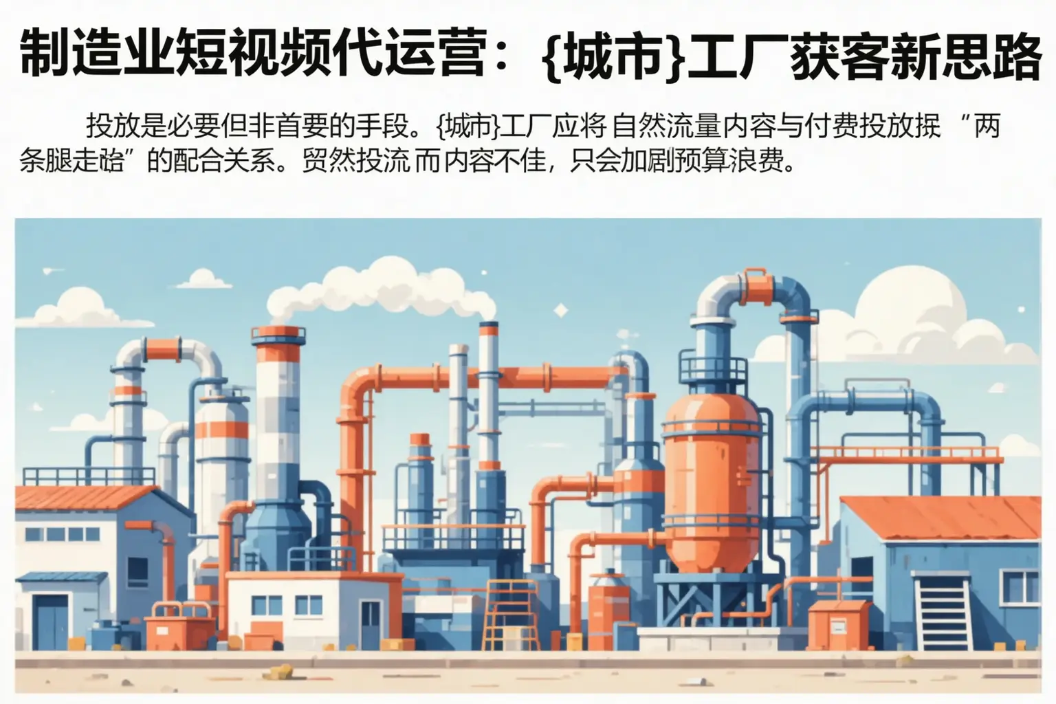 制造业短视频代运营:桐乡工厂获客新思路